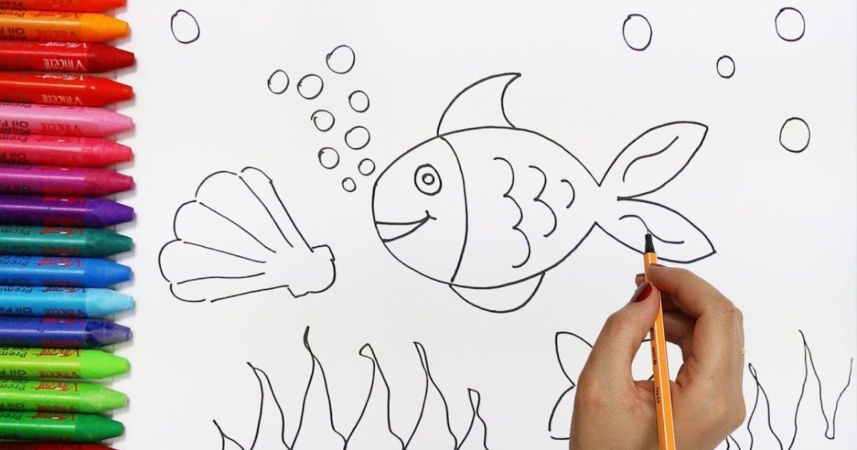 Mudah Banget! Ini 5 Cara Menggambar Ikan Untuk Anak