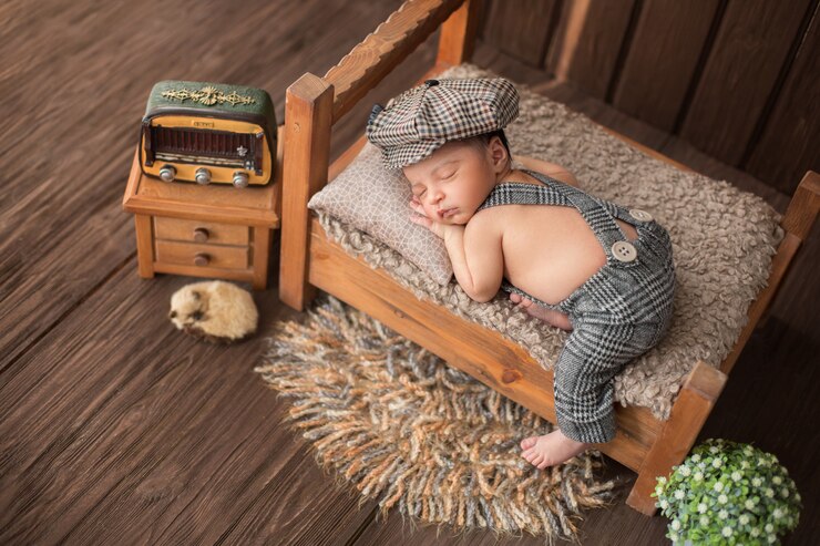 newborn baby boy sleeping beautiful room which includes carpet flower radio cute animal 179666 134